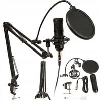 MIKROFON STUDYJNY USB JACK POJEMNOŚCIOWY GAMINGOWY ZESTAW POP FILTR STATYW