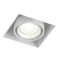 Wpuszczana LAMPA sufitowa OMURA 7308 Shilo podtynkowa OPRAWA kwadratowa metalowy wpust biały