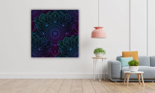 OBRAZ NA PŁÓTNIE 060 Mandala 60x60cm na Arena.pl