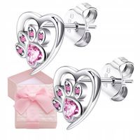 SREBRNE KOLCZYKI DLA DZIEWCZYNKI ŁAPKI WKRĘTKI SZTYFTY SREBRO PRÓBA 925