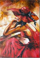 100 70CM OBRAZ PŁÓTNO JESIENNA ZADUMA PŁÓTNO RAMA