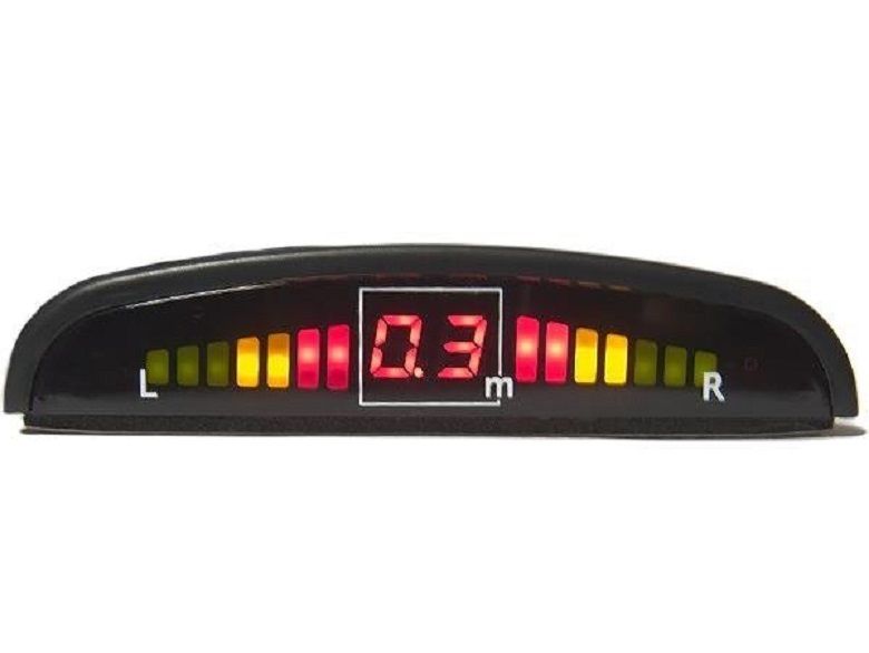 CZUJNIK PARKOWANIA 4-PUNKTOWY LCD + AUDIO CZARNY zdjęcie 2