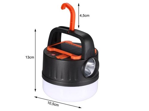 LATARKA LAMPKA KEMPINGOWA PORĘCZNA AKUMULATOR LED USB RĄCZKA SOLIDNA na Arena.pl