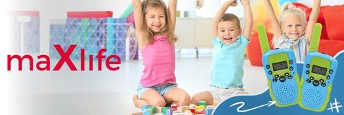 Walkie talkie dla dzieci duży zasięg zestaw 2szt krótkofalówka Łoki Toki na Arena.pl