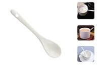 Łyżeczka Porcelanowa do Cukru - Elegancka i Praktyczna - 13 cm biała