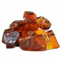 Szkło Bursztynowe Lawa do Ogrodu Brąz 1 kg