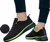 Buty robocze PÓŁBUTY SPORTOWE czarne Bardzo Lekkie Przewiewne Oddychające