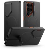 Etui Tech-Protect Kevlar Aura MagSafe z Podpórką DO Samsung S25 Ultra Czarn