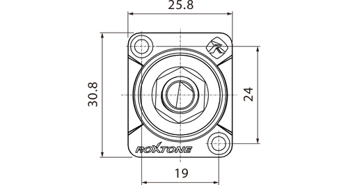 Roxtone Gniazdo tablicowe Jack 6.3mm stereo RJ3FD-2 na Arena.pl