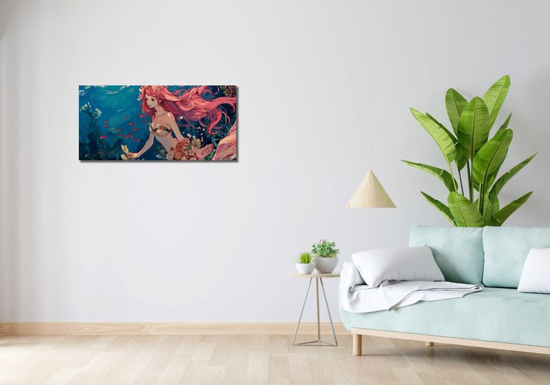 Obraz 90x40cm Nimfa Oceanu zdjęcie 2