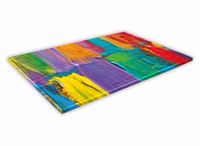 SZKLANA DESKA KUCHENNA 30x20 119a Kolorowe mazaje