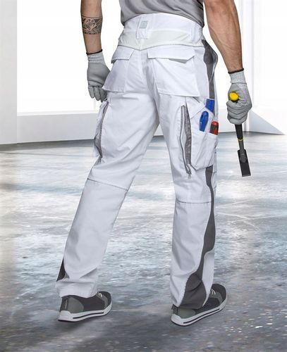 Spodnie Robocze Monterskie Elastyczne Modne Białe Malarskie ARDON URBAN+ 52 na Arena.pl