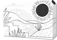 Obraz 40x30cm Linearny Pejzaż