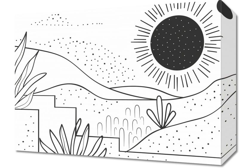 Obraz 40x30cm Linearny Pejzaż zdjęcie 1