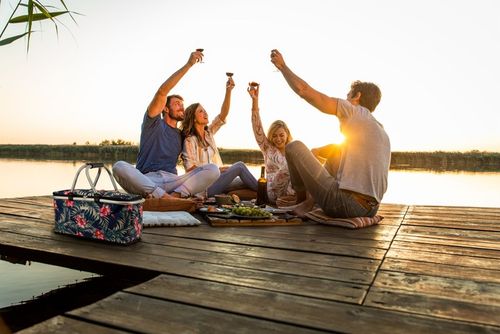 Kosz piknikowy koszyk termiczny składany na piknik zakupy prezent ZAGATTO na Arena.pl