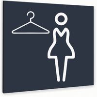 Tabliczka SZATNIA DAMSKA Tablica ATRACYTOWA nierdzewna ALUMINIOWA NADRUK UV