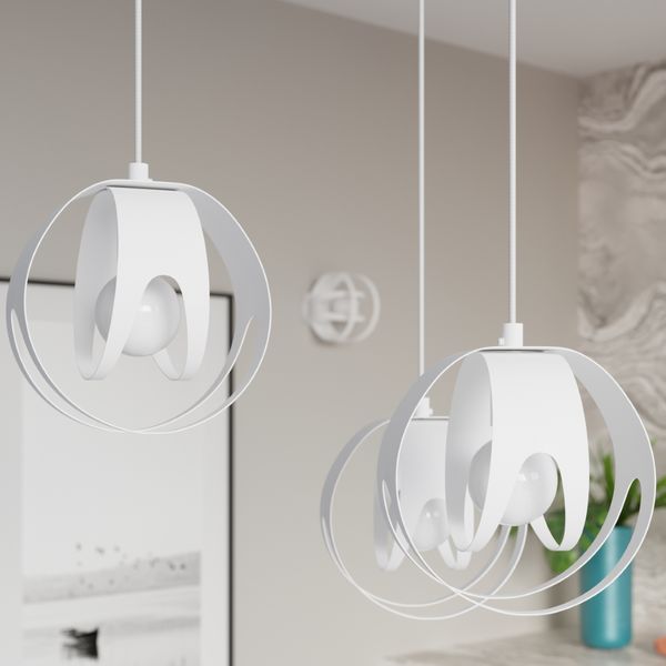 Lampa wisząca TULOS 3L biała zdjęcie 8