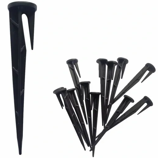 500x Szpilki kotwy kołki śledzie do siatek na krety do robota koszącego zdjęcie 1