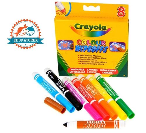 CRAYOLA markery do białej tablicy PISAKI mazaki na Arena.pl