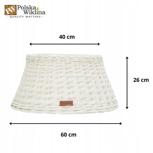 OSŁONKA WIKLINOWA NA STOJAK POD CHOINKĘ 60 CM OSŁONA WIKLINOWA WYBIELANA na Arena.pl