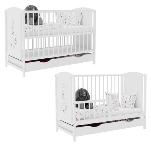 Łóżeczko szuflada BAJKA ŻYRAFA TAPCZANIK na Arena.pl