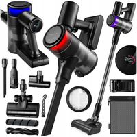 ODKURZACZ BEZPRZEWODOWY PIONOWY RĘCZNY 3w1 BEZWORKOWY ELEKTROSZCZOTKA 420W