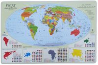 PODKŁADKA na biurko - mapa Świata - NA PREZENT *** Produkt polski * jakość