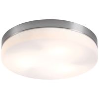 Plafon LAMPA sufitowa OPAL 48403 Globo okrągła OPRAWA nikiel biała