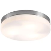 Plafon LAMPA sufitowa OPAL 48403 Globo okrągła OPRAWA nikiel biała