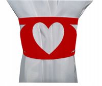 Ozdoba opaska ażur uchwyt do upięcia SERCE 9x41 cm