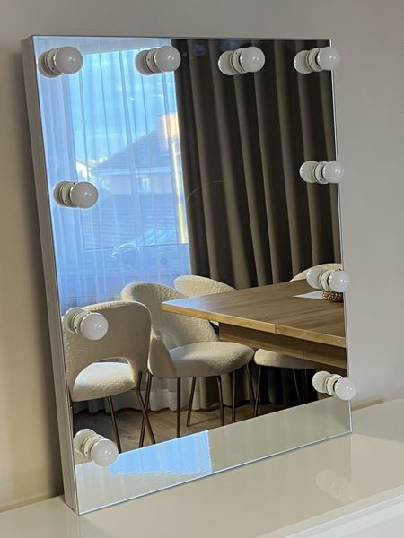 Lustro wizażowe, makijażowe, make up,do wizażu 60-80 wiszace zdjęcie 7