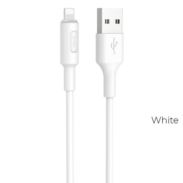 Kabel USB A do Lightning Hoco 2A 1 m X25 biały zdjęcie 1