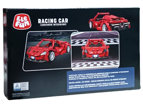 Klocki Elefun Racing Car Samochód wyścigowy C0905 na Arena.pl