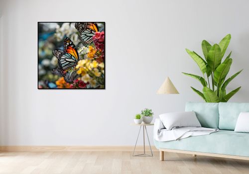 Plakat 90x90cm Motyle Na Łące na Arena.pl