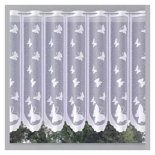 Firanka Białe Motylki wysokość 90 cm DomoweTekstylia | WN66BM 090 na Arena.pl