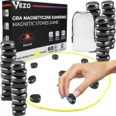 Vezo magnetyczne kamienie kamyczki gra strategiczna zręcznościowa 60 szt