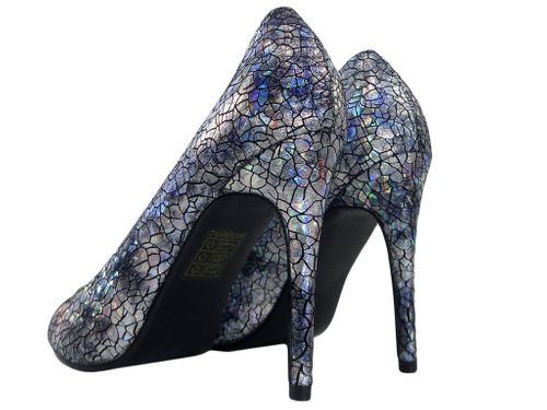 Szpilki czarno perłowe czółenka buty damskie 36 na Arena.pl