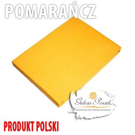 Prześcieradło frotte 90x200cm POMARAŃCZA zdjęcie 2