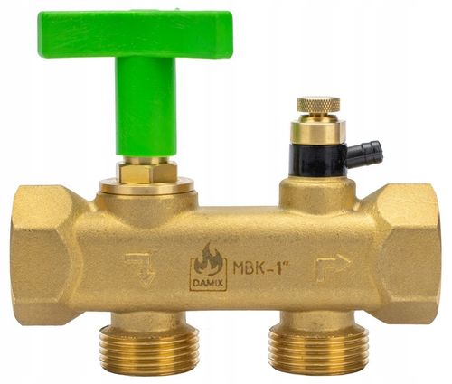 ZAWÓR PRZYŁĄCZE DO ZMIĘKCZACZA WODY BYPASS FI 1" GW CAL MULTIBLOCK SOLIDNY na Arena.pl