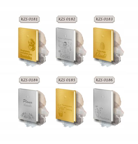 grawerowany kalendarz dzienny 2026 A5 złoty/srebrny TRANSPORT SPEDYCJA na Arena.pl