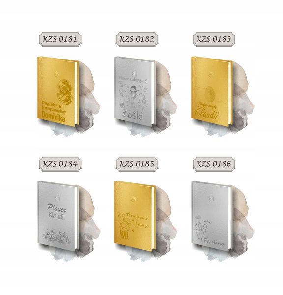 grawerowany kalendarz dzienny 2026 A5 złoty/srebrny TRANSPORT SPEDYCJA zdjęcie 5