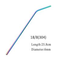 Metalowe Słomki Do Picia  - Ekologiczne - Stal Nierdzewna - 100 Szt 25.8cmX6mm