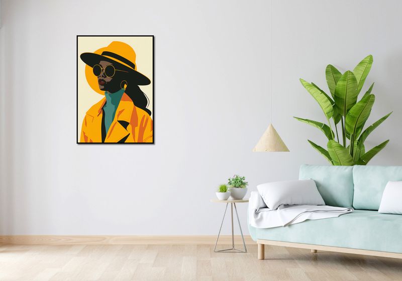 Plakat 64x90cm Żółta Stylowość zdjęcie 4