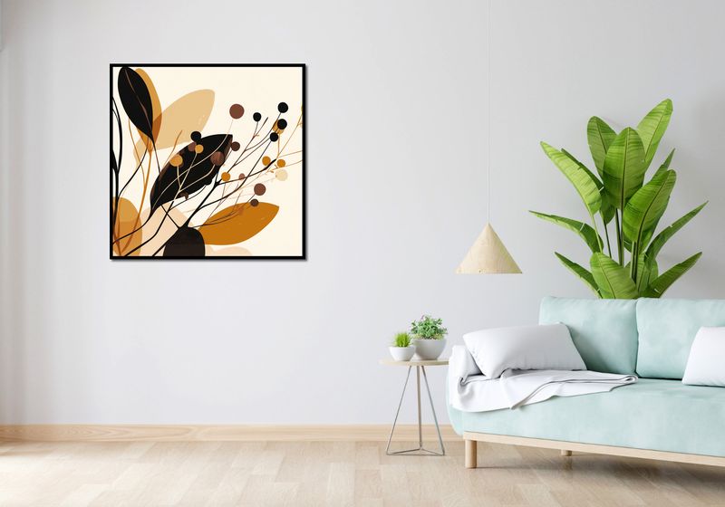 Plakat 90x90cm Jesienne Sylwety zdjęcie 4