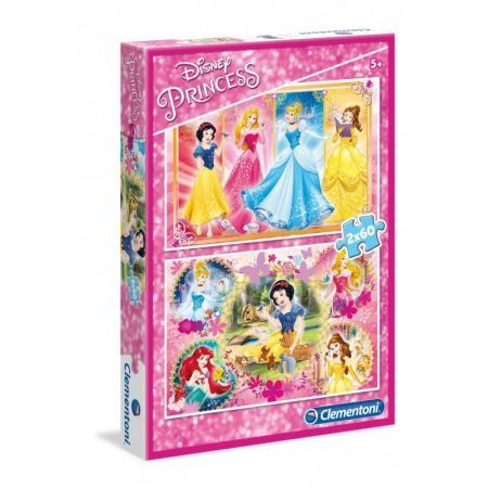 Clementoni - Puzzle 2 x 60 Princess 07133 na Arena.pl