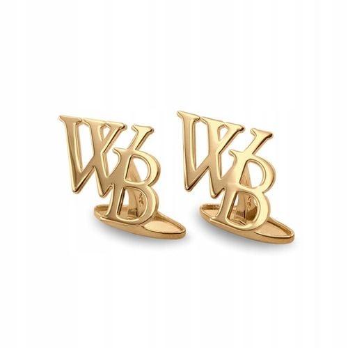 Spinki do mankietów z inicjałami litery alfabetu na Arena.pl