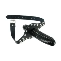 xr brands knebel czarny z elementem anatomicznym pvc, regulowany