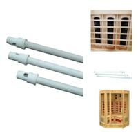 Grzałki do sauny białe grzejnik ceramiczny podczerwień 64cm kabina