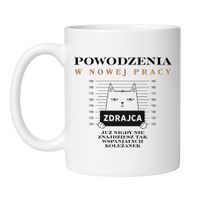 KUBEK "POWODZENIA W NOWEJ PRACY" Wzór - Klasyczny 330 ml