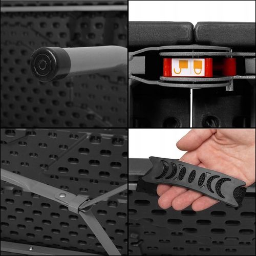 ZESTAW STÓŁ CATERINGOWY BANKIETOWY TURYSTYCZNY OGRODOWY CAMPINGOWY +2 ŁAWKI na Arena.pl